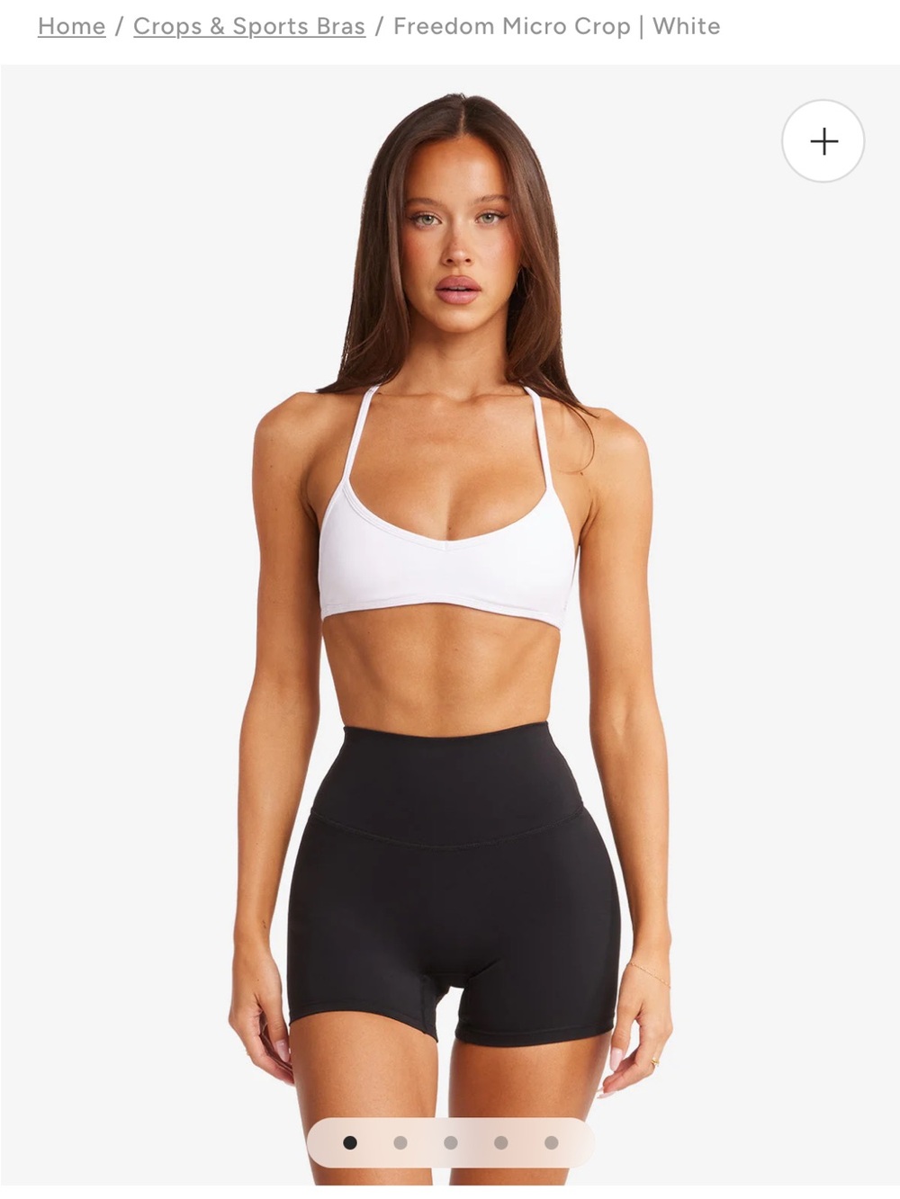 CSB White Micro Crop Top